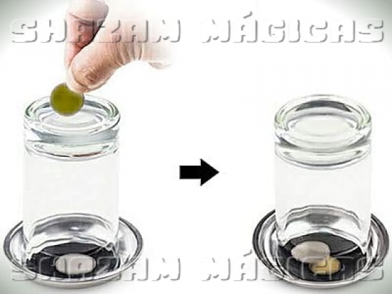 VISIBLE COIN IN CUP